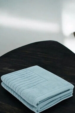 Concierge Collection 2-Pack Jacquard Rib Turkish Cotton Bath Mats